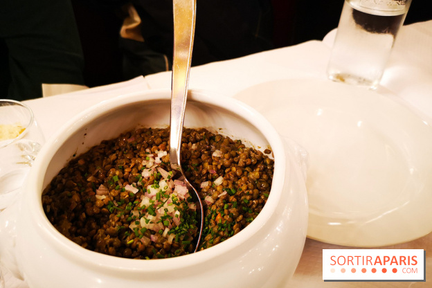 Batifol - Restaurant Paris 10 - Lentilles vertes du Puy servies en jatte, vinaigrette moutardée