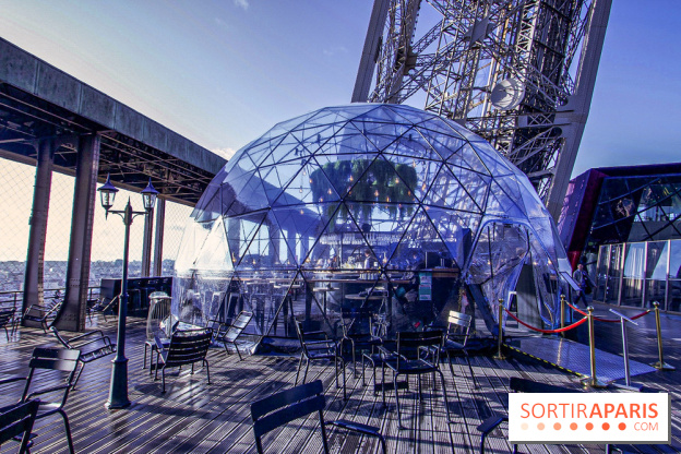 La terrasse d’hiver de Bulle Parisienne sur la Tour Eiffel 