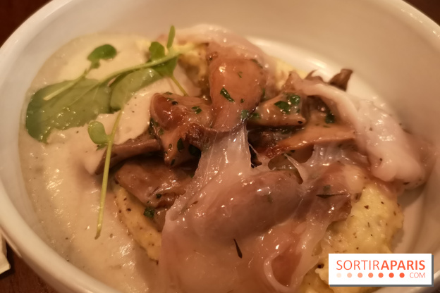 Restaurant Mieux - Polenta grand roux, champignons, lard de Colonnata