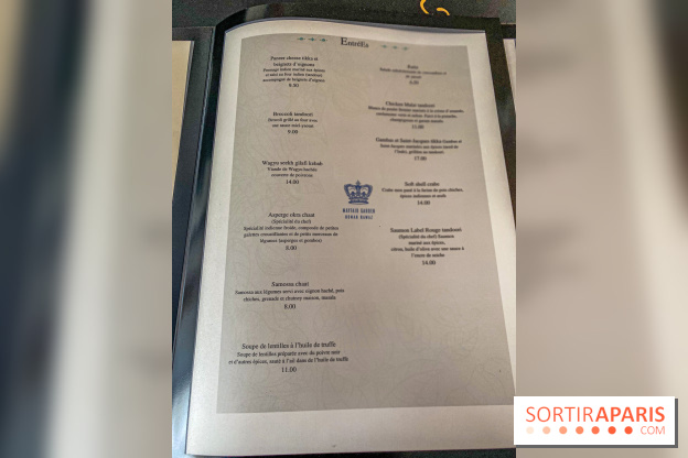 Mayfair Garden, le restaurant indien à Paris - album photo