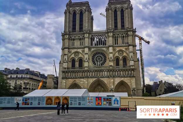 Notre Dame, démontage de l'échafaudage endommagé 