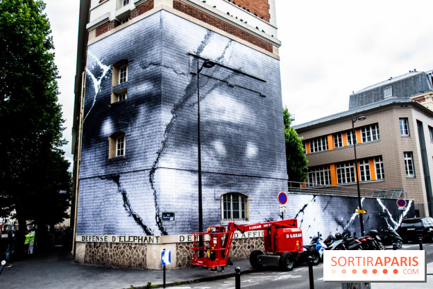 Hommage à Adama Traoré : l'artiste JR dévoile un collage géant à Paris, les photos