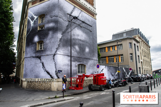 Hommage à Adama Traoré : l'artiste JR dévoile un collage géant à Paris, les photos