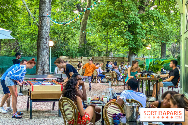 Le Jardin Bohème au Chalet du Lac, la terrasse estivale
