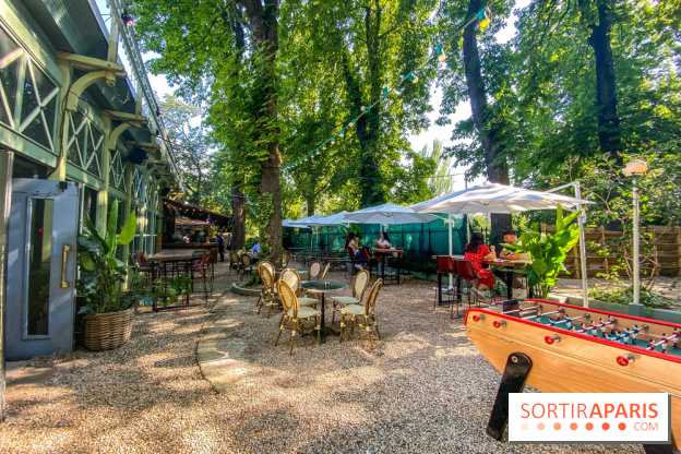 Le Jardin Bohème au Chalet du Lac, la terrasse estivale
