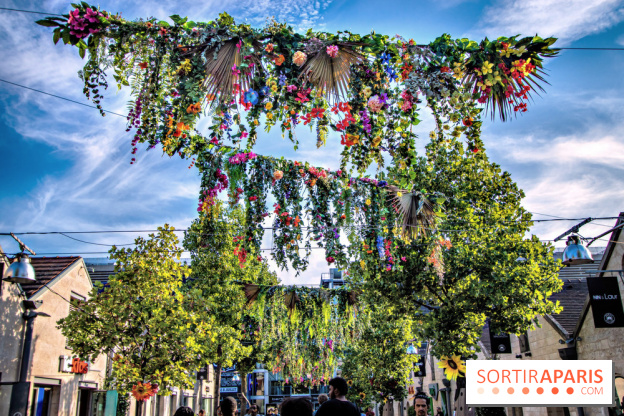 Le ciel de fleurs à Bercy Village