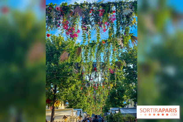 Le ciel de fleurs à Bercy Village