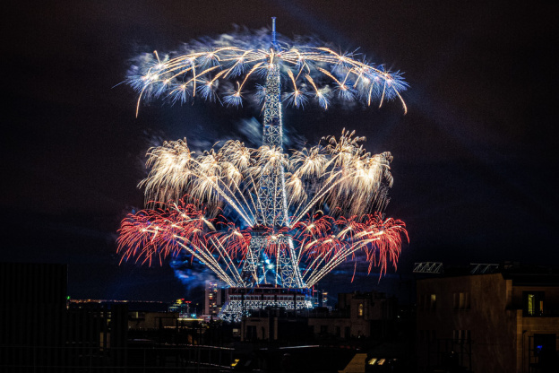 Photos du feu d'artifice du 14 juillet de Paris 2020