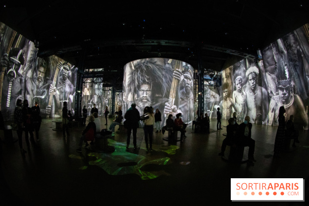 Photos : Exposition immersive Jimmy Nelson : The last sentinels à l’Atelier des Lumières 