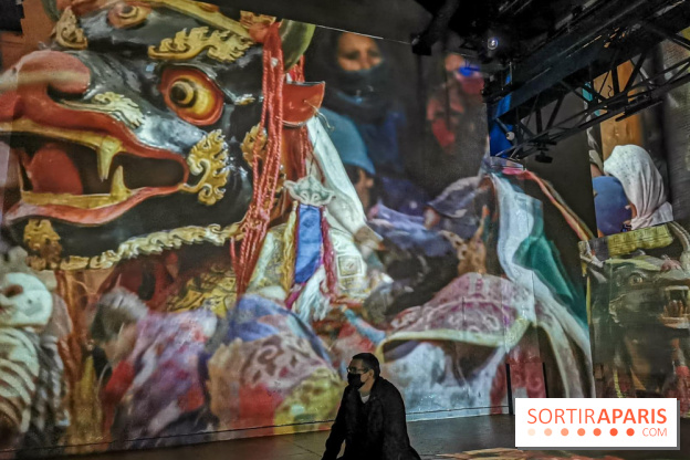Photos : Exposition immersive Jimmy Nelson : The last sentinels à l’Atelier des Lumières 