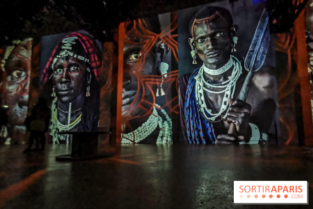 Photos : Exposition immersive Jimmy Nelson : The last sentinels à l’Atelier des Lumières 