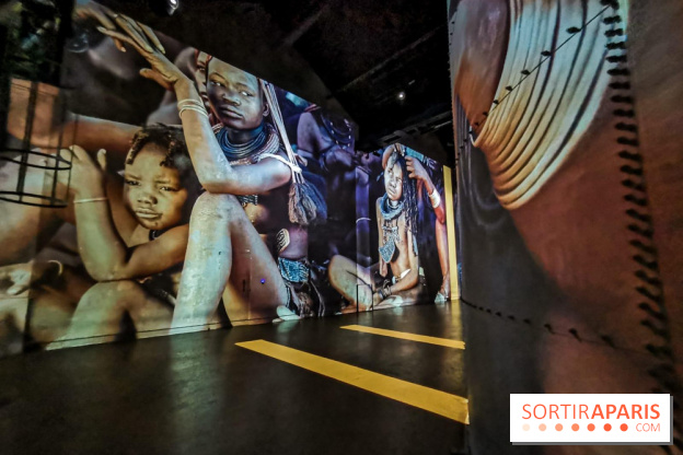 Photos : Exposition immersive Jimmy Nelson : The last sentinels à l’Atelier des Lumières 