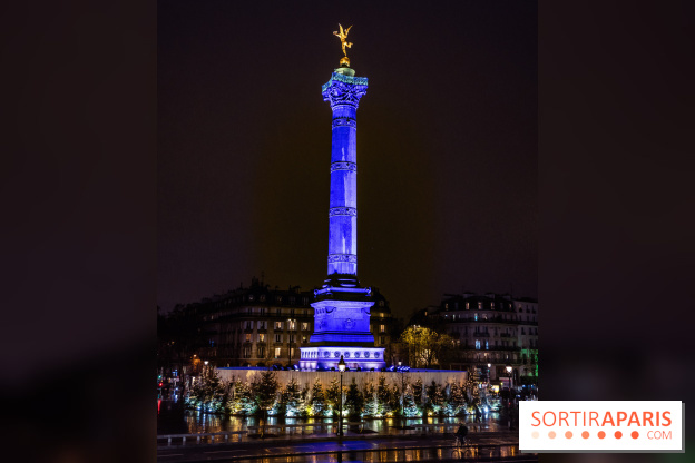 Photos illuminations de Noël de la Bastille