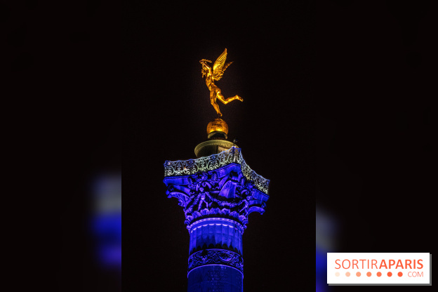 Photos illuminations de Noël de la Bastille