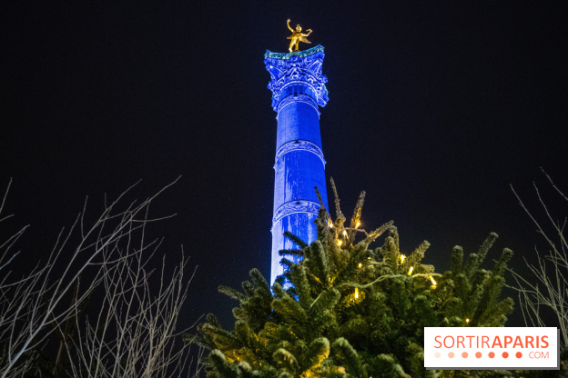 Photos illuminations de Noël de la Bastille
