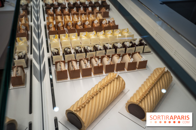 Bûche de Noël signature de Sébastien Serveau, Pâtisserie Fine Versailles