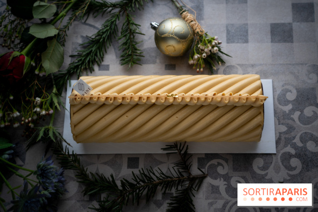 Bûche de Noël signature de Sébastien Serveau, Pâtisserie Fine Versailles