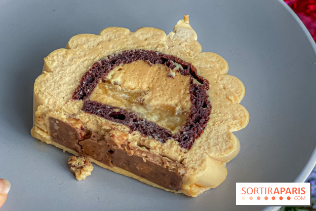 Bûche de Noël signature de Sébastien Serveau, Pâtisserie Fine Versailles