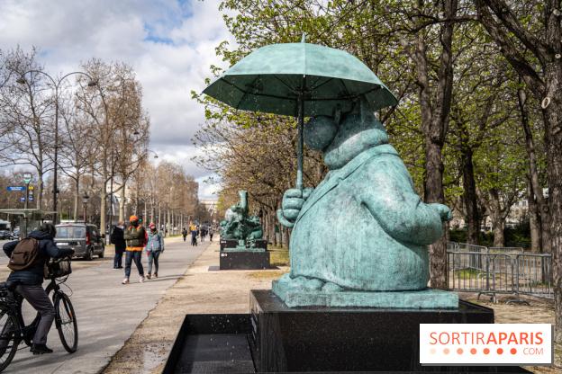 Exposition Geluck sur les Champs-Elysées 