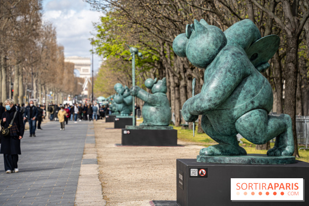 Exposition Geluck sur les Champs-Elysées 