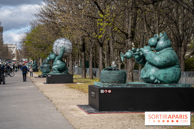 Exposition Geluck sur les Champs-Elysées 