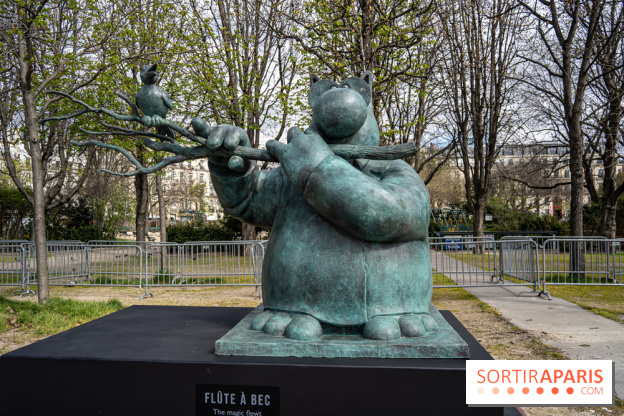 Exposition Geluck sur les Champs-Elysées 