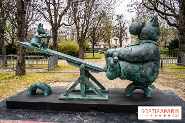 Exposition Geluck sur les Champs-Elysées 