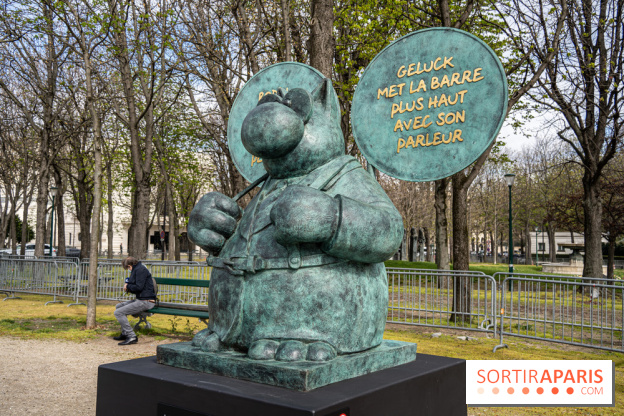 Exposition Geluck sur les Champs-Elysées 