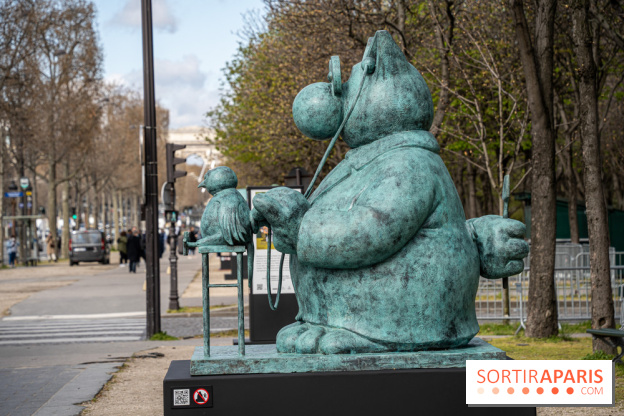 Exposition Geluck sur les Champs-Elysées 