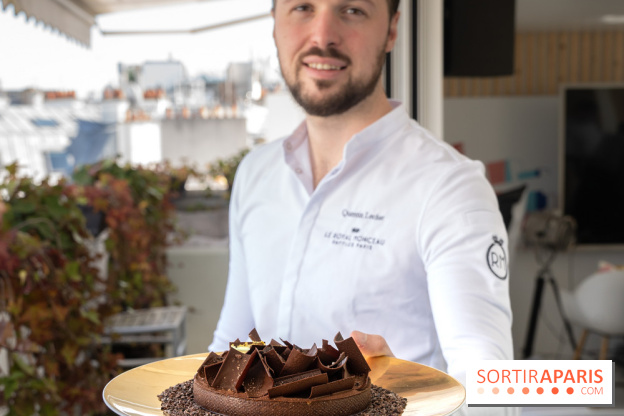 La Tarte Chocolat de Pâques et d'avril de Quentin Lechat au Royal Monceau