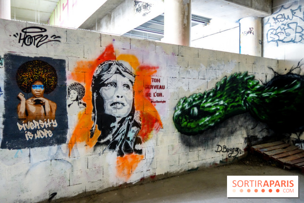 Spot 13 : le lieu éphémère de street art en plein air à Paris, nos photos