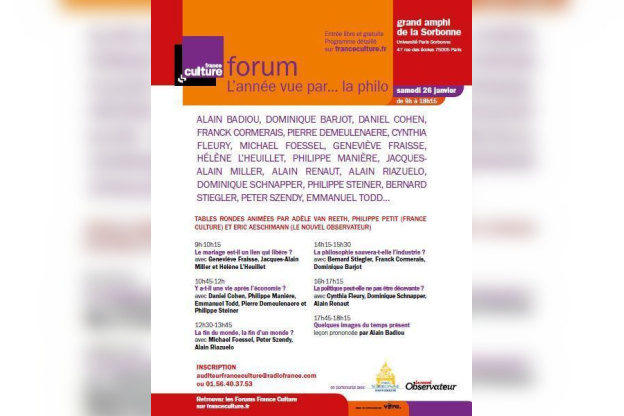 FORUM PHILO FRANCE CULTURE