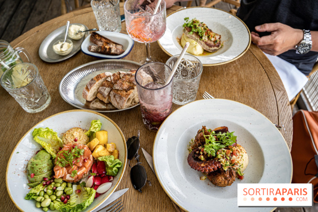 Polpo brasserie, la terrasse péniche 