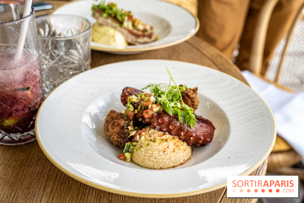 Polpo brasserie, la terrasse péniche 