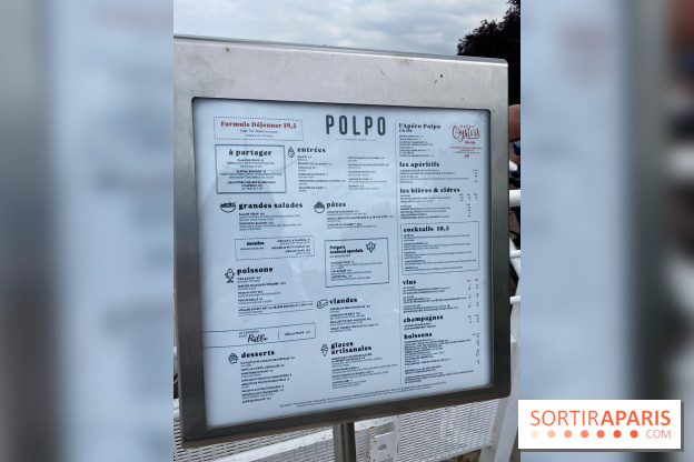 Polpo brasserie, la terrasse péniche 