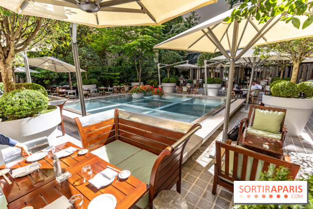 La terrasse du Royal Monceau en mode estivale