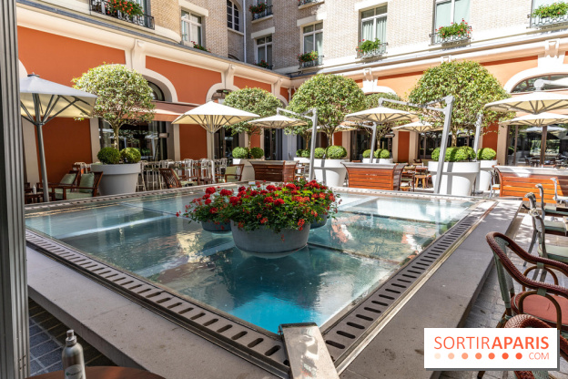La terrasse du Royal Monceau en mode estivale