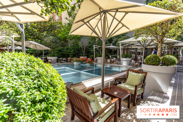 La terrasse du Royal Monceau en mode estivale