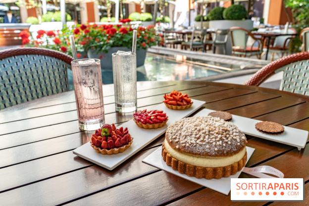 La terrasse du Royal Monceau en mode estivale