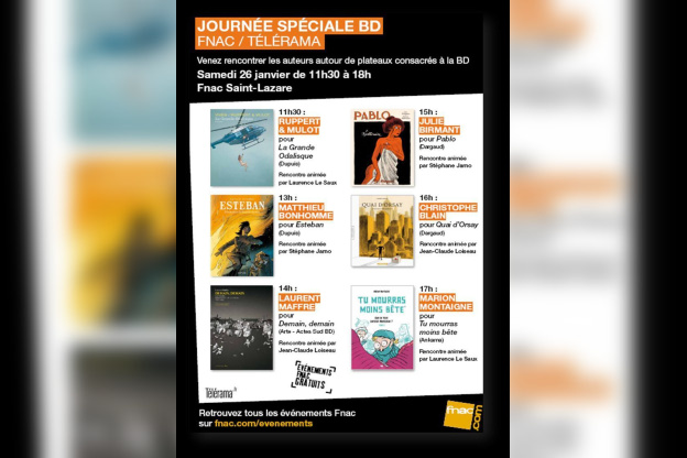 Journée spéciale BD Fnac - Télérama