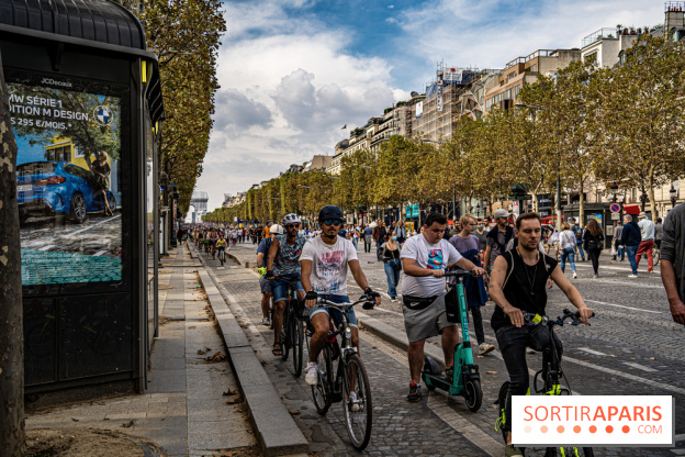 Champs Elysées piéton et Arc de Triomphe empaqueté