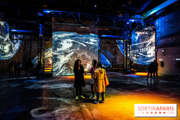 Photos : Destination Cosmos à l'Atelier des Lumières