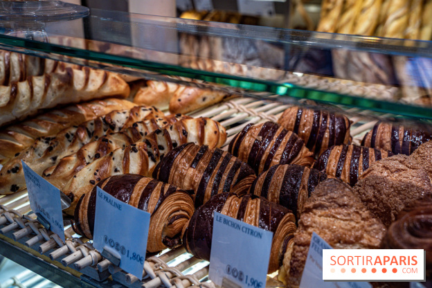 Photos : Boulangerie Baptiste aux Batignolles par Joël Defives - pain au chocolat