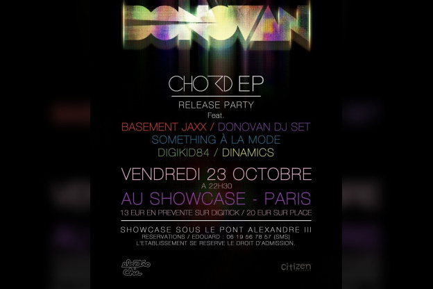 Basement Jaxx, Donovan, Donovan, Sous le pont, Showcase, Soirée, Paris 