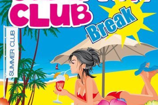summer club, summer break, plage, summer, flyer, back up