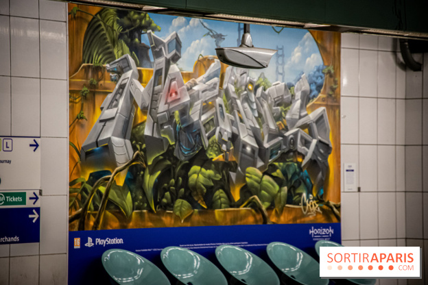Horizon Forbidden West : l'exposition dans le métro parisien - nos photos