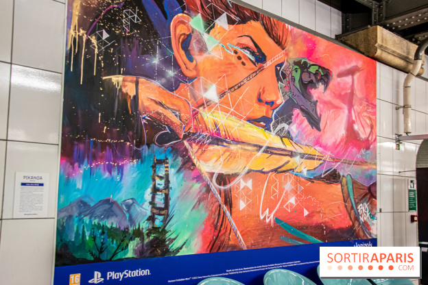Horizon Forbidden West : l'exposition dans le métro parisien - nos photos