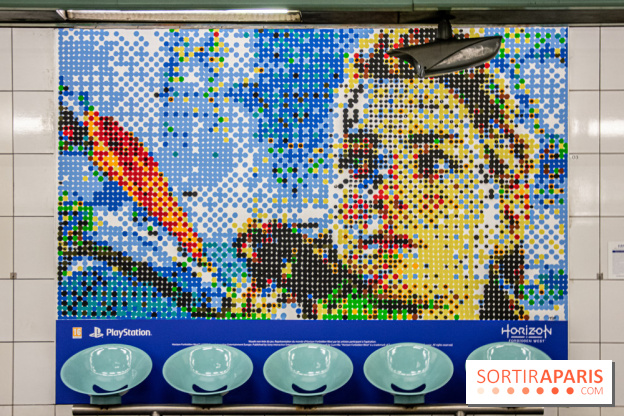 Horizon Forbidden West : l'exposition dans le métro parisien - nos photos