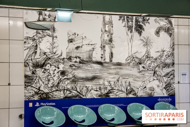 Horizon Forbidden West : l'exposition dans le métro parisien - nos photos