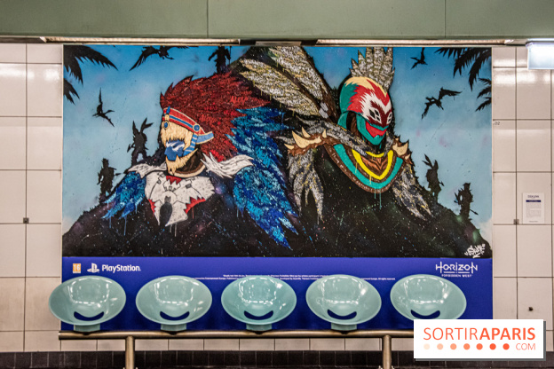 Horizon Forbidden West : l'exposition dans le métro parisien - nos photos